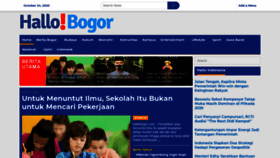 What Hallobogor.com website looked like in 2020 (3 years ago)