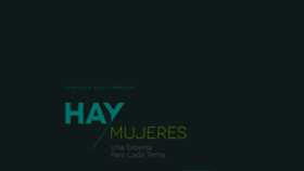 What Haymujeres.cl website looked like in 2020 (3 years ago)