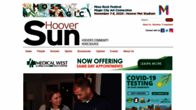 What Hooversun.com website looked like in 2020 (3 years ago)