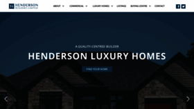 What Hendersonbuilders.com website looked like in 2020 (3 years ago)