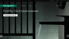 What Hansgrohe.fi website looked like in 2020 (3 years ago)