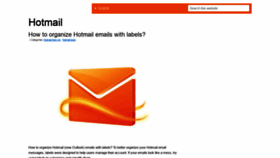 What Hotmailhelper.com website looked like in 2020 (3 years ago)