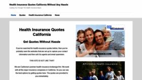 What Healthinsurancequotescalifornia.net website looked like in 2020 (3 years ago)