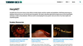 What Herpnet.org website looked like in 2020 (3 years ago)
