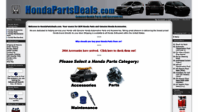What Hondapartsdeals.com website looked like in 2020 (3 years ago)
