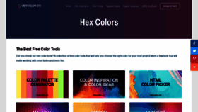 What Hexcolor.co website looked like in 2020 (3 years ago)