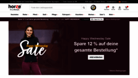 What Horze.de website looked like in 2020 (3 years ago)