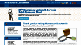 What Homewoodlocksmith.org website looked like in 2020 (4 years ago)