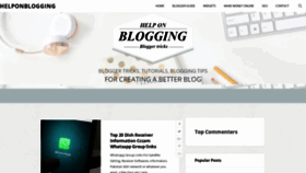 What Helponblogging.blogspot.com.tr website looked like in 2020 (5 years ago)