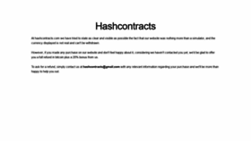 What Hashcontracts.com website looked like in 2020 (3 years ago)