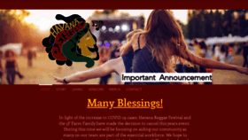 What Havanareggaefest.com website looked like in 2020 (3 years ago)
