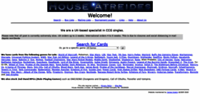 What Hacards.com website looked like in 2020 (3 years ago)
