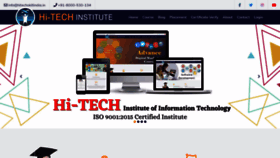 What Hitechskillindia.in website looked like in 2020 (3 years ago)