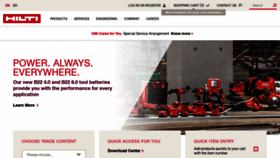 What Hilti.com.hk website looked like in 2020 (3 years ago)