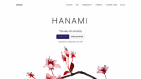 What Hanamirb.org website looked like in 2020 (3 years ago)