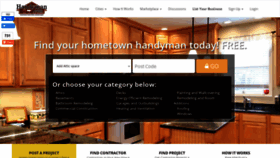 What Handyman.com website looked like in 2020 (3 years ago)