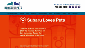 What Homesforpets.org website looked like in 2020 (3 years ago)