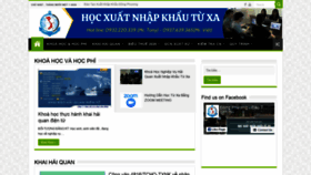 What Hocxuatnhapkhau.vn website looked like in 2020 (3 years ago)
