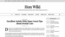 What Honwiki.net website looked like in 2020 (3 years ago)