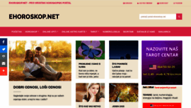 What Horoskop.hr website looked like in 2020 (5 years ago)