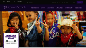 What Hanalani.org website looked like in 2020 (3 years ago)