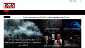 What Horadopovo.com.br website looked like in 2020 (3 years ago)
