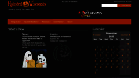 What Hauntedwisconsin.com website looked like in 2020 (3 years ago)