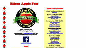 What Hiltonapplefest.org website looked like in 2020 (3 years ago)