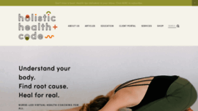 What Holistichealthcode.com website looked like in 2020 (3 years ago)