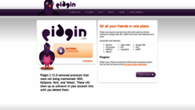 What Hg.pidgin.im website looked like in 2020 (3 years ago)
