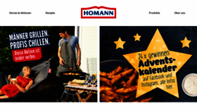What Homann.de website looked like in 2020 (3 years ago)