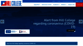 What Hillcollege.edu website looked like in 2020 (3 years ago)