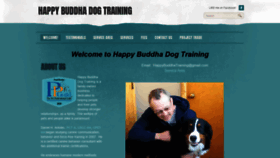 What Happybuddhadogtraining.com website looked like in 2020 (3 years ago)