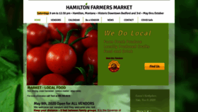 What Hamiltonfarmersmarket.org website looked like in 2020 (3 years ago)