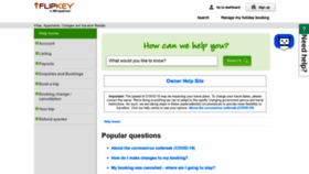 What Helpcenter.flipkey.com website looked like in 2020 (3 years ago)