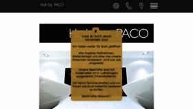 What Hairbypaco.de website looked like in 2020 (3 years ago)