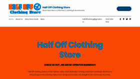 What Halfoffclothingstore.com website looked like in 2020 (3 years ago)
