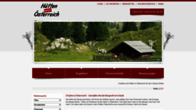 What Huetten-oesterreich-mieten.com website looked like in 2020 (3 years ago)