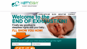 What Happybabysleepsolutions.com website looked like in 2020 (3 years ago)