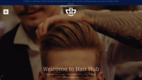 What Hairhub.com website looked like in 2020 (3 years ago)