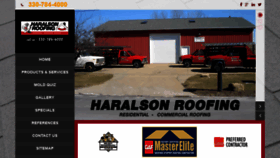 What Haralsonroofing.com website looked like in 2020 (3 years ago)