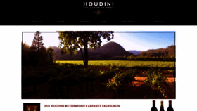 What Houdiniwines.com website looked like in 2020 (3 years ago)