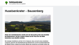 What Hufeisenkrater.de website looked like in 2020 (3 years ago)