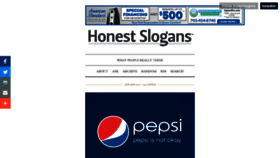What Honestslogans.com website looked like in 2020 (3 years ago)