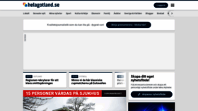 What Helagotland.se website looked like in 2020 (3 years ago)