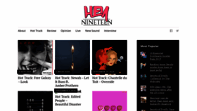 What Hey-nineteen.com website looked like in 2020 (3 years ago)