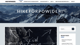 What Hikeforpow.com website looked like in 2020 (3 years ago)