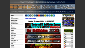 What Hotlankanews.com website looked like in 2020 (3 years ago)