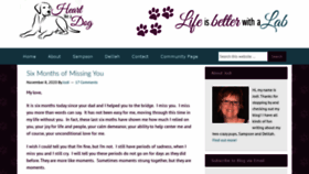 What Heartlikeadog.com website looked like in 2020 (3 years ago)