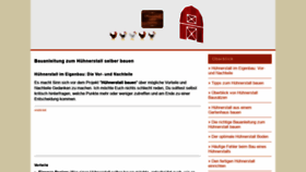 What Huehnerstallselberbauen24.de website looked like in 2020 (3 years ago)